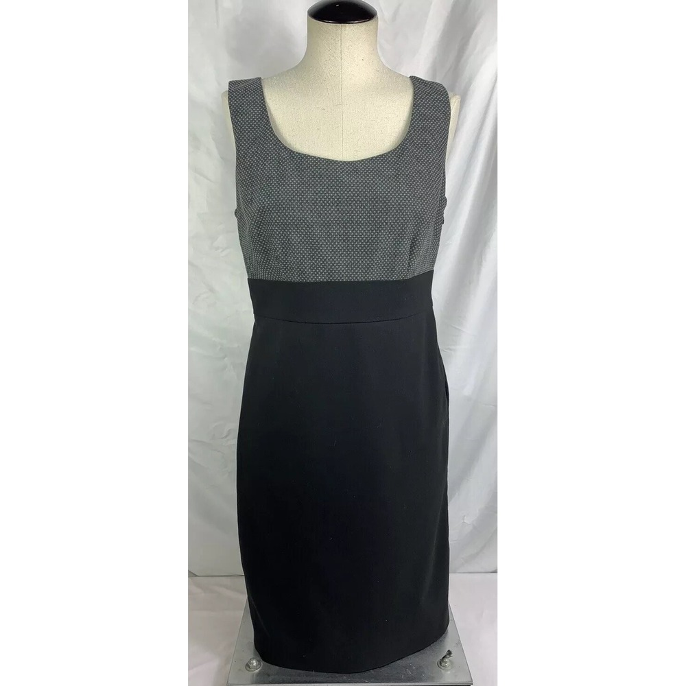Semantiks Black Sleeveless Straight Shift Dress Petite‎ Size 8P  EUC !!!